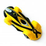Yellow toy race car